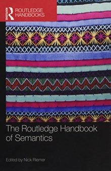 The Routledge Handbook of Semantics