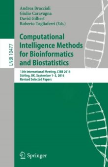 Computational Intelligence Methods for Bioinformatics and Biostatistics: 13th International Meeting, CIBB 2016, Stirling, UK, September 1-3, 2016, Revised Selected Papers