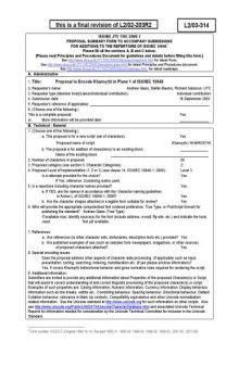 Proposal to Encode Kharoṣṭhī in Plane 1 of ISO/IEC 10646