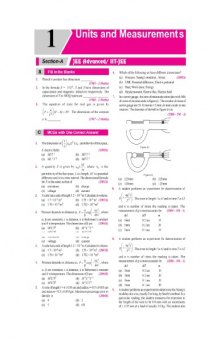 Units and Dimensions IIT JEE Chapter wise Solution 1978 to 2017 along with AIEEE IIT JEE main