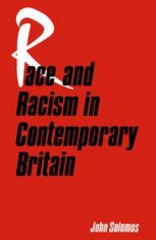 Race and Racism in Contemporary Britain