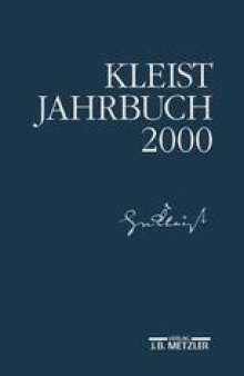 Kleist-Jahrbuch 2000
