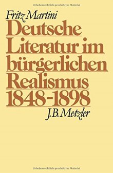 Deutsche Literatur im bürgerlichen Realismus 1848–1898