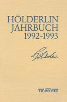 Hölderlin-Jahrbuch