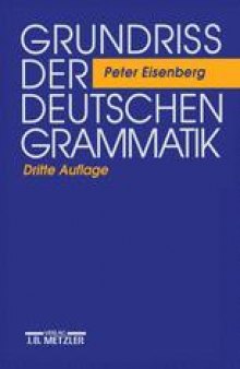 Grundriß der deutschen Grammatik