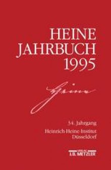 Heine-Jahrbuch 1995: 34. Jahrgang