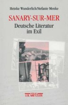 Sanary-Sur-Mer: Deutsche Literatur im Exil