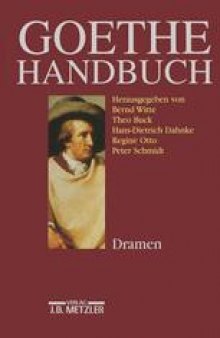 Goethe Handbuch: Band 2: Dramen