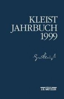 Kleist-Jahrbuch 1999