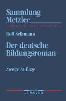 Der deutsche Bildungsroman