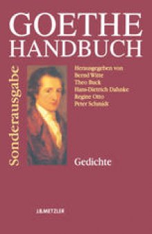 Goethe Handbuch: Band 1 Gedichte