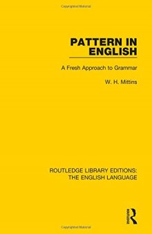 Pattern in English: A Fresh Approach to Grammar