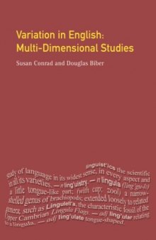 Variation in English: Multi-Dimensional Studies