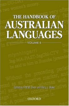Handbook of Australian Languages  [Chapter on Bunuba ONLY]