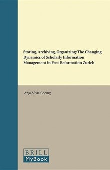 Storing, Archiving, Organizing
