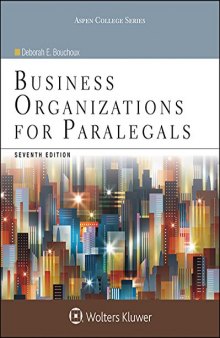 Business organizations for paralegals