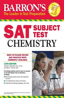 Barron’s SAT Subject Test: Chemistry