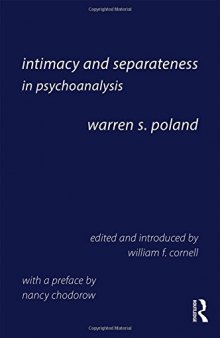 Intimacy and Separateness in Psychoanalysis