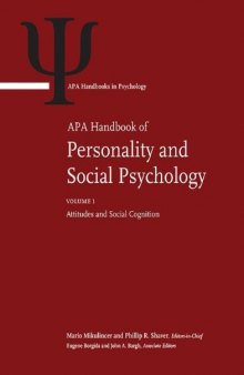 APA Handbook of Personality and Social Psychology , Volume 3- Interpersonal Relations