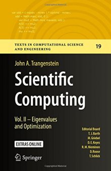 Scientific Computing: Eigenvalues and Optimization