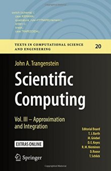 Scientific Computing: Approximation and Integration