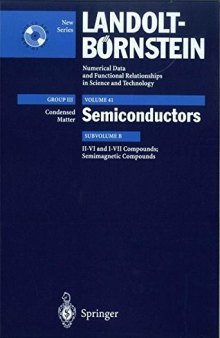 Semiconductors Subvolume B II-VI and I-VII Compounds; Semimagnetic Compounds