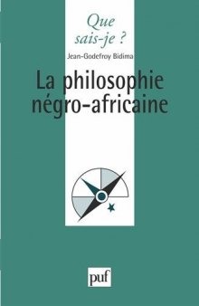 La Philosophie Négro-Africaine