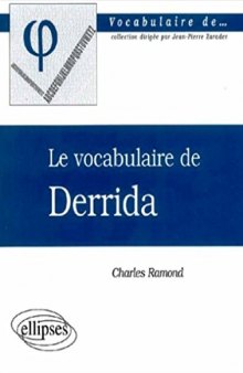 Vocabulaire de Derrida