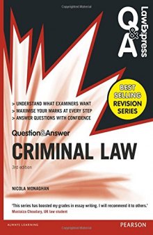 Law Express Question and Answer: Criminal Law (Q&A revision guide)