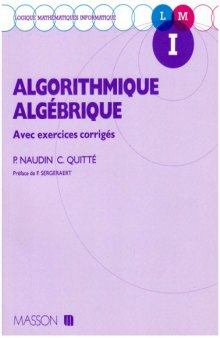 Algorithmique algebrique avec exercices corriges