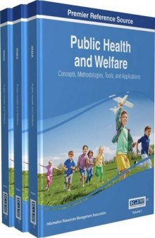 Public Health and Welfare: Concepts, Methodologies, Tools, and Applications