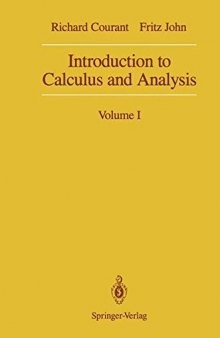 Introduction to Calculus and Analysis: Volume I