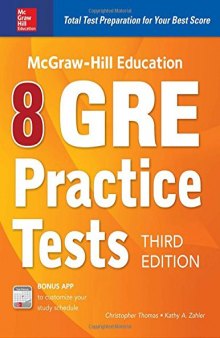 McGraw-Hill Education 8 GRE Practice Tests