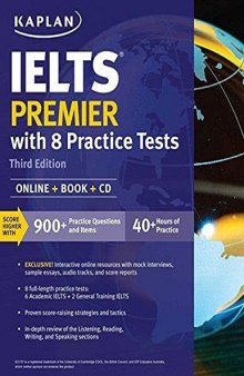 IELTS Premier with 8 Practice Tests: Online + Book + CD