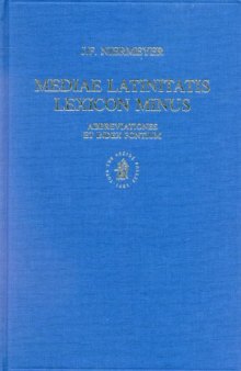 Mediae Latinitatis Lexicon Minus