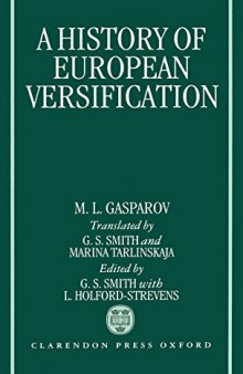 A History of European Versification