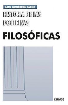 Historia de las doctrinas filosóficas