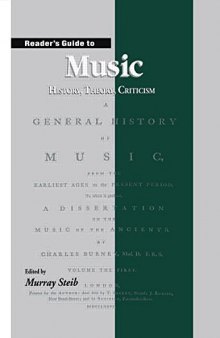 Reader’s Guide to Music: History, Theory and Criticism