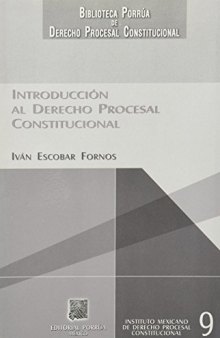 Introducción al derecho Procesal Constitucional