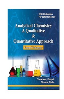 Analytical Chemistry. A Qualitative & Quantitative Approach