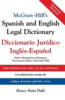 McGraw-Hills Spanish and English Legal Dictionary