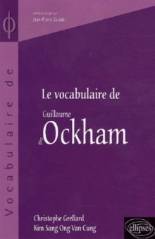 Le vocabulaire de Guillaume d’Ockham
