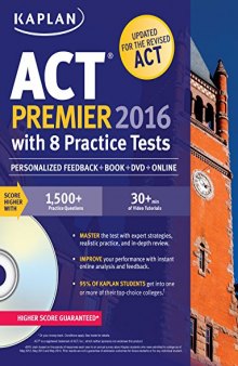 Kaplan ACT Premier 2016 with 8 Practice Tests