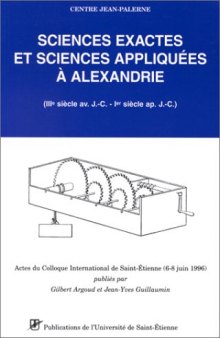 Sciences Exactes Et Sciences Appliquees a Alexandrie