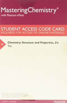 Chemistry: Structure and Properties; Mastering Chemistry