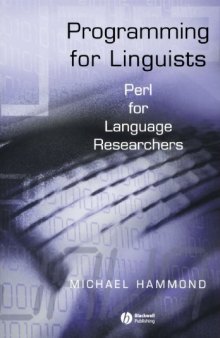 Programming for Linguists. Perl for Language Researchers