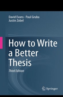 How to Write a Better Thesis