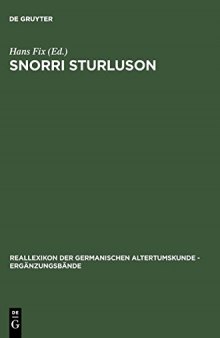 Snorri Sturluson: Beiträge zu Werk und Rezeption