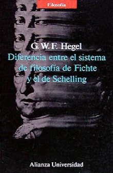 Diferencia entre el sistema de filosofía de Fichte y el de Schelling