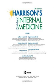 Harrison’s Principles of Internal Medicine 17.Edition & Harrison’s Principles of Internal Medicine 17.Baskı